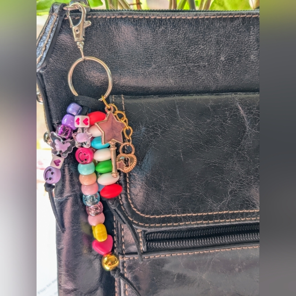 Colorful Beaded Keychain/Bag Charm - Picture 4 of 6